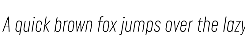 Preview of FONTSPRING DEMO - Uniform Extra Condensed Light It Regular font