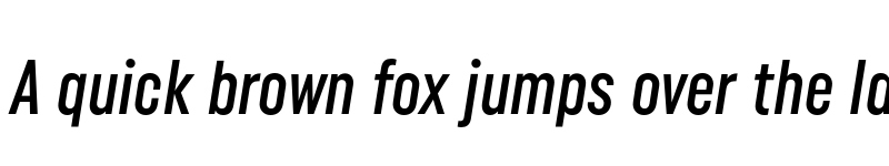 Preview of FONTSPRING DEMO - Uniform Extra Condensed Medium It Regular font