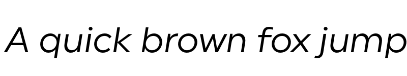Preview of FONTSPRING DEMO - Uniform Italic font