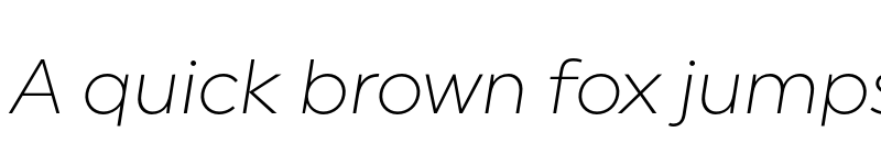 Preview of FONTSPRING DEMO - Uniform Light Italic font