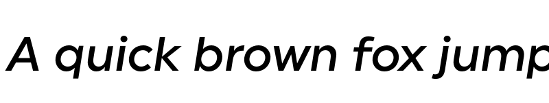 Preview of FONTSPRING DEMO - Uniform Medium Italic font