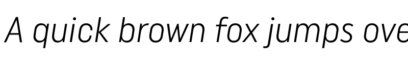 Preview of FONTSPRING DEMO - Uniform Pro Con Lgt It Regular font