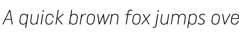 Preview of FONTSPRING DEMO - Uniform Pro Con Thn It Regular font