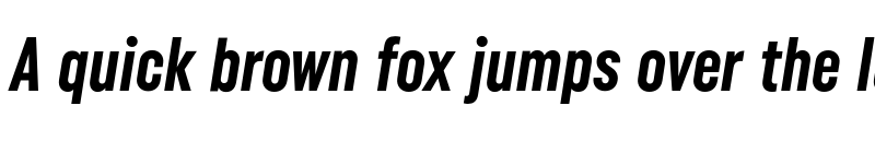 Preview of FONTSPRING DEMO - Uniform Pro Xcon Bld It Regular font