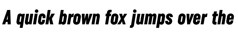 Preview of FONTSPRING DEMO - Uniform Pro Xcon Blk It Regular font