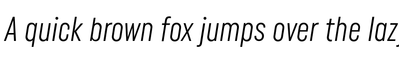 Preview of FONTSPRING DEMO - Uniform Pro Xcon Lgt It Regular font