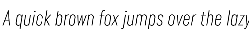 Preview of FONTSPRING DEMO - Uniform Pro Xcon Thn It Regular font