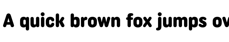 Preview of FONTSPRING DEMO - Uniform Rounded Condensed Black Regular font