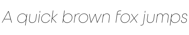 Preview of FONTSPRING DEMO - Unigeo32 Extralight Italic font