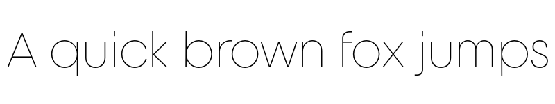 Preview of FONTSPRING DEMO - Unigeo32 Extralight Regular font