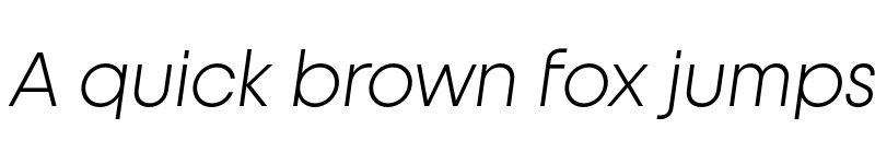 Preview of FONTSPRING DEMO - Unigeo32 Light Italic font