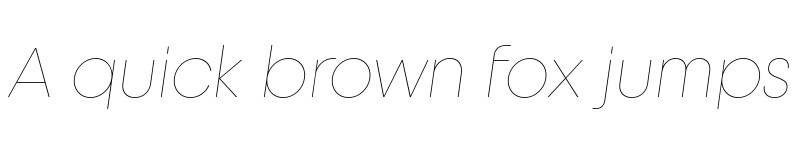 Preview of FONTSPRING DEMO - Unigeo32 Thin Italic font