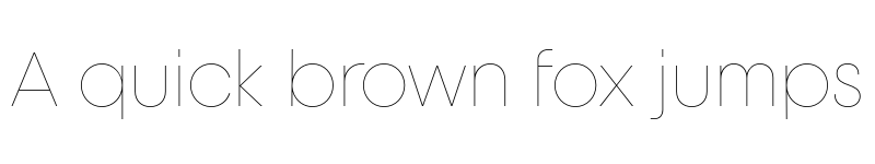 Preview of FONTSPRING DEMO - Unigeo32 Thin Regular font