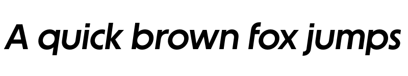 Preview of FONTSPRING DEMO - Unigeo64 Semibold Italic font