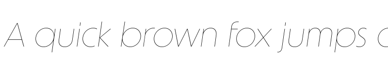 Preview of FONTSPRING DEMO - Unigeo64 Thin Italic font