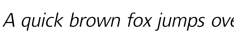 Preview of FONTSPRING DEMO - Unitype Italic Italic font