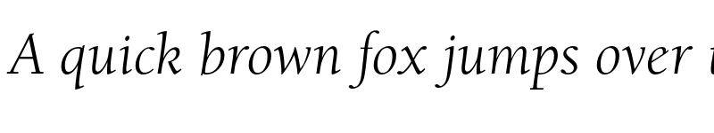 Preview of FONTSPRING DEMO - University Oldstyle Italic font