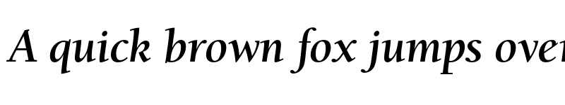 Preview of FONTSPRING DEMO - University Oldstyle Pro Bold Italic font