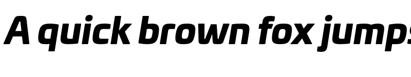 Preview of FONTSPRING DEMO - Univia Pro Black Italic font