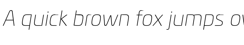 Preview of FONTSPRING DEMO - Univia Pro Thin Italic font