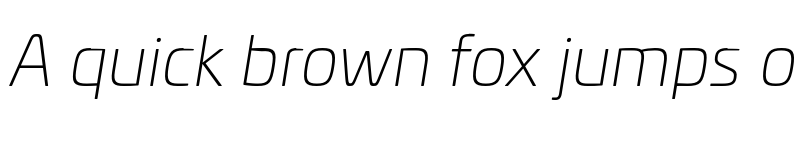 Preview of FONTSPRING DEMO - Univia Pro Ultra Light Italic font