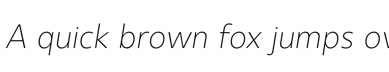 Preview of FONTSPRING DEMO - Urbani UltraLight Italic font