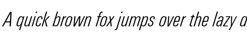 Preview of FONTSPRING DEMO - Urbano Lt Cond Italic font
