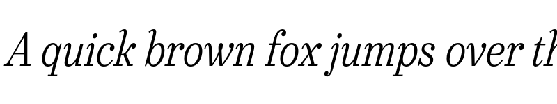 Preview of FONTSPRING DEMO - Urge Text Lt Cn Italic font