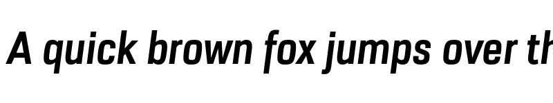 Preview of FONTSPRING DEMO - URW Dock Cond Bold Italic font