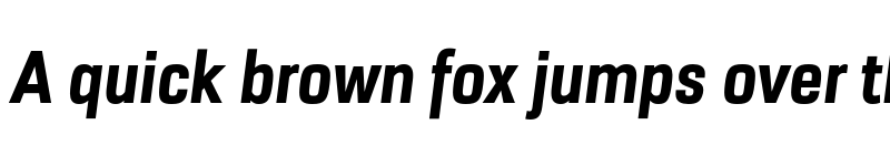 Preview of FONTSPRING DEMO - URW Dock Cond Extra Bold Italic font