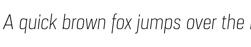 Preview of FONTSPRING DEMO - URW Dock Cond Extra Light Italic font