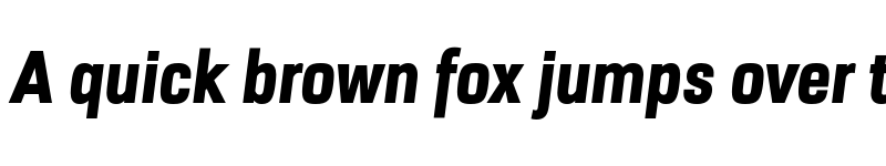 Preview of FONTSPRING DEMO - URW Dock Cond Heavy Italic font