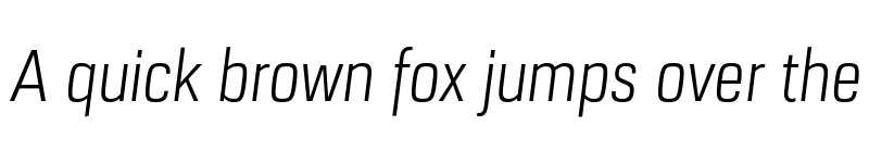 Preview of FONTSPRING DEMO - URW Dock Cond Light Italic font