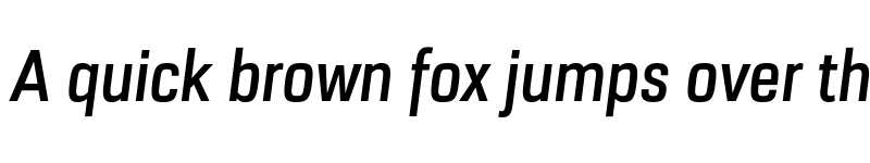 Preview of FONTSPRING DEMO - URW Dock Cond Semi Bold Italic font