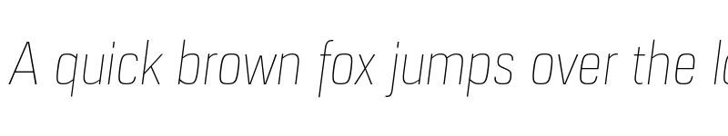 Preview of FONTSPRING DEMO - URW Dock Cond Thin Italic font