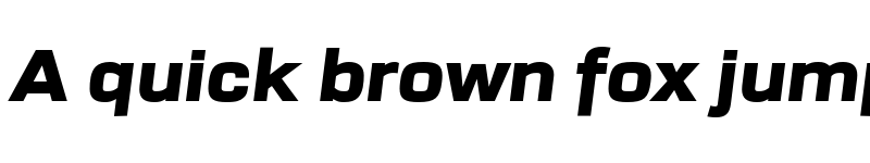 Preview of FONTSPRING DEMO - URW Dock Ext Black Italic font