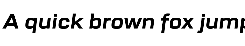 Preview of FONTSPRING DEMO - URW Dock Ext Extra Bold Italic font