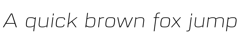 Preview of FONTSPRING DEMO - URW Dock Ext Extra Light Italic font