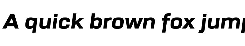 Preview of FONTSPRING DEMO - URW Dock Ext Heavy Italic font