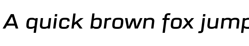 Preview of FONTSPRING DEMO - URW Dock Ext Semi Bold Italic font