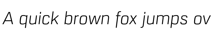 Preview of FONTSPRING DEMO - URW Dock Light Italic font