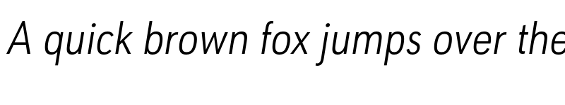 Preview of FONTSPRING DEMO - URW Geometric Cond Light Italic font