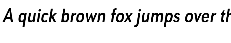 Preview of FONTSPRING DEMO - URW Geometric Cond Semi Bold Italic font