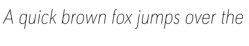 Preview of FONTSPRING DEMO - URW Geometric Cond Thin Italic font