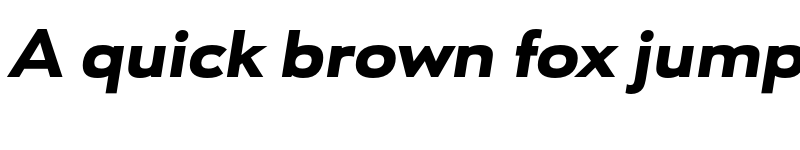 Preview of FONTSPRING DEMO - URW Geometric Ext Black Italic font