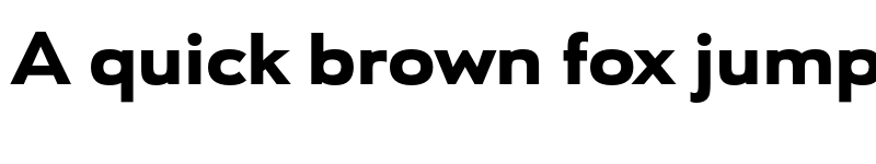 Preview of FONTSPRING DEMO - URW Geometric Ext Black Regular font