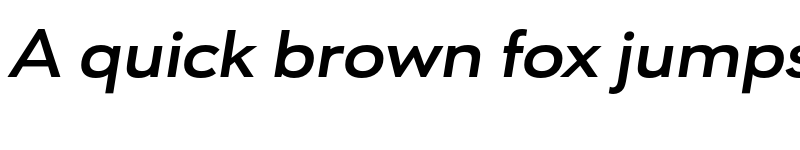 Preview of FONTSPRING DEMO - URW Geometric Ext Bold Italic font