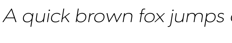 Preview of FONTSPRING DEMO - URW Geometric Ext Extra Light Italic font