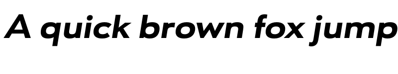 Preview of FONTSPRING DEMO - URW Geometric Ext Heavy Italic font