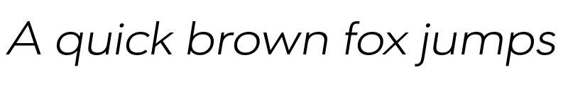 Preview of FONTSPRING DEMO - URW Geometric Ext Light Italic font